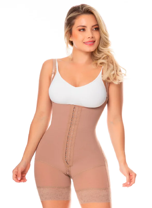 wireless bra with ruched sides for slimmingSCM359 Faja Colombian Body Short Girdle with front adjustable hooks daily use for women Powernet Shape Concept (Copy)