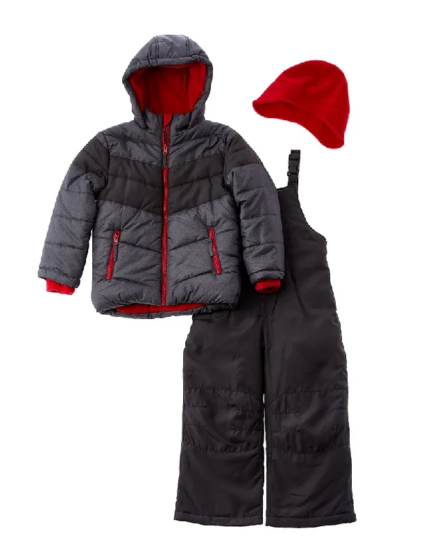 elegant derby hats with feather accentsRothschild Kids Two-Tone Chevron Snowsuit & Hat