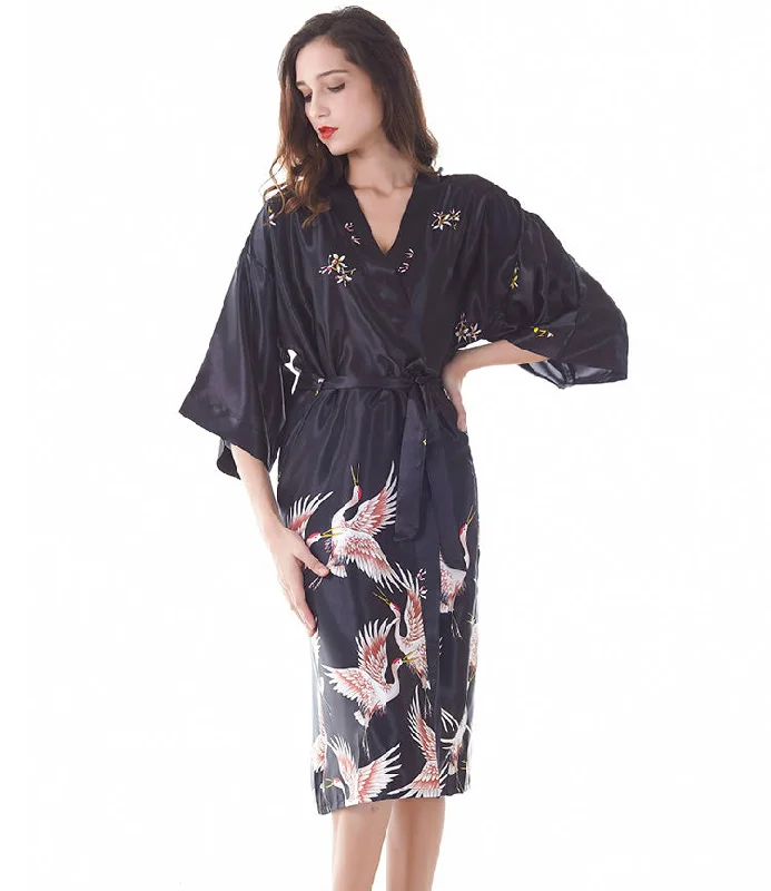 women's pajamas with a touch of luxuryBedroom Eyes Satin Robe