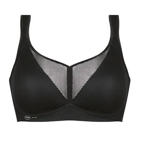 mastectomy bra with foam liningAnita Active Air Control Sports Bra | BLACK