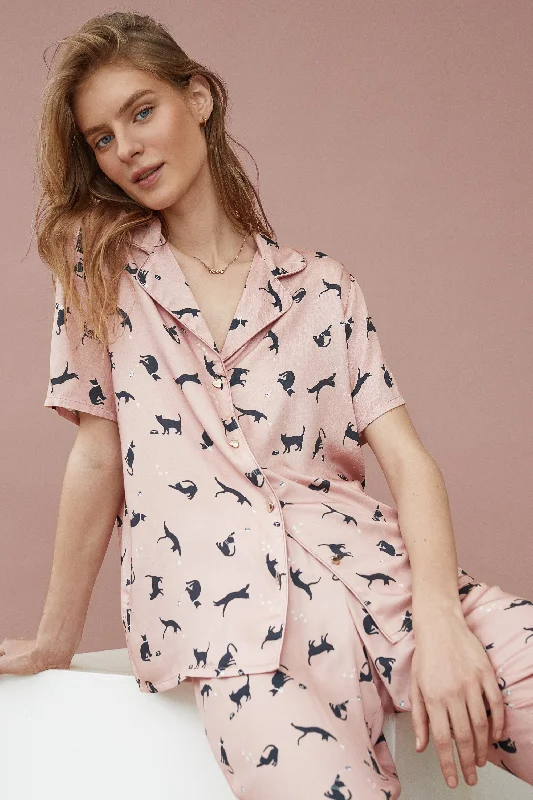 women's pajamas with a playful printPolly Pajama Long