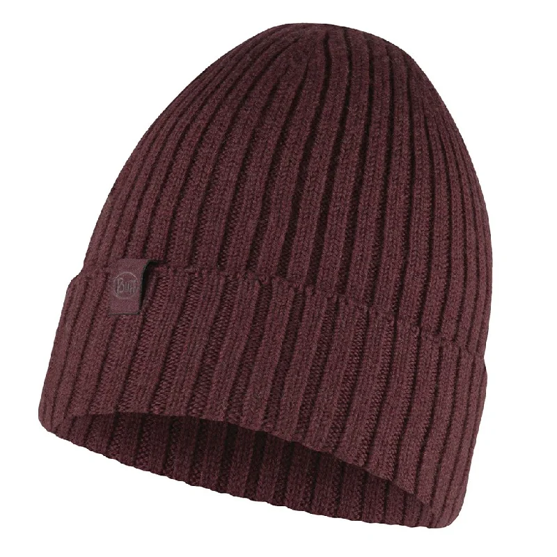 stylish fedoras with leather bands and buckles for a rugged lookBuff Knitted Norval Beanie