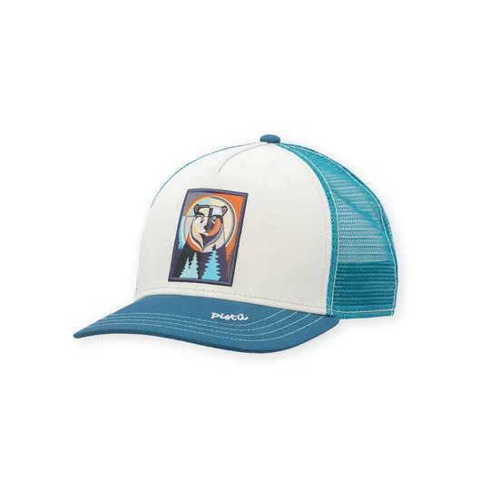 hats with built-in fans for hot weatherWilder Trucker Hat - Teal/Bear