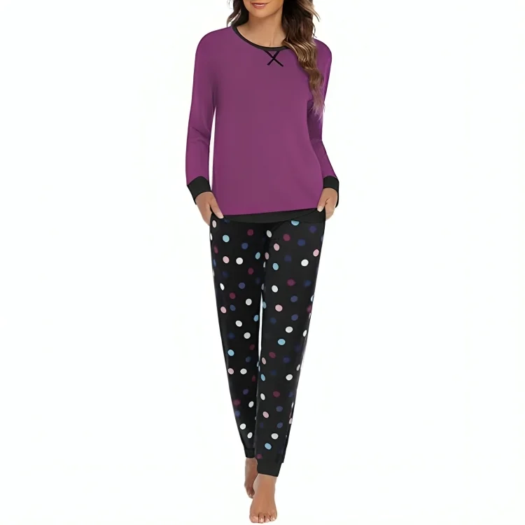 women's pajamas for everyday wearAbstract Printed Lounge Sets With Pockets