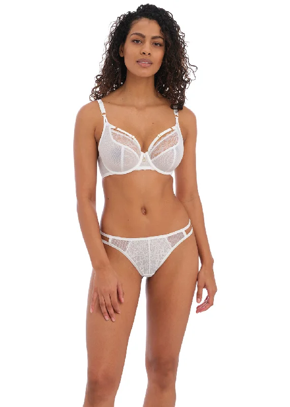 wireless bra for daily wearFreya Temptress White Plunge Bra