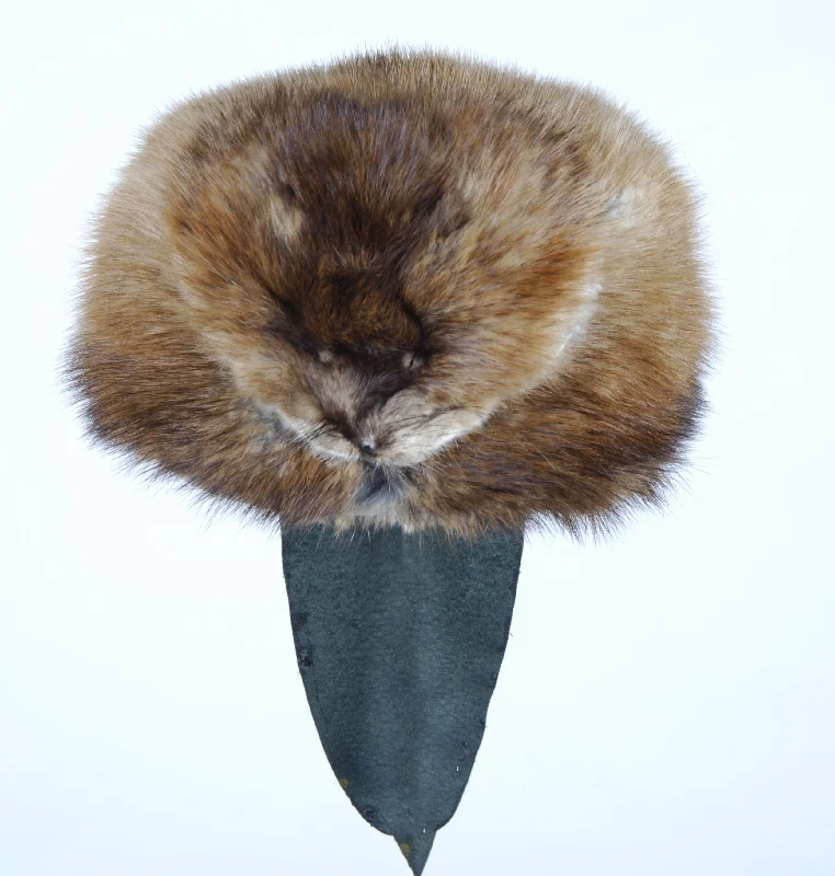 protective UV-blocking hats for sun safetyKid's Little Beaver Genuine Fur Hat