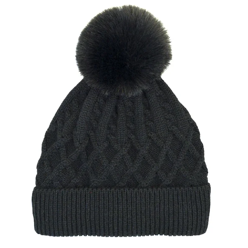 affordable bucket hatsGirl's Hot Paws Knit Pom Pom Beanie