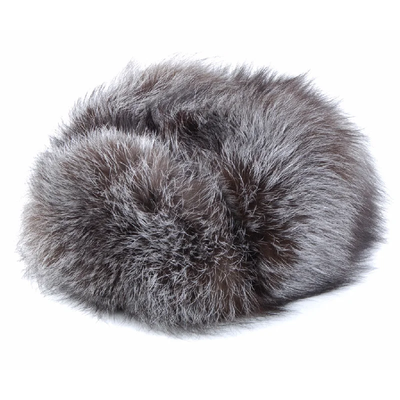 hats with built-in Bluetooth speakers for music on the goRussian Silver Fox Fur Hat