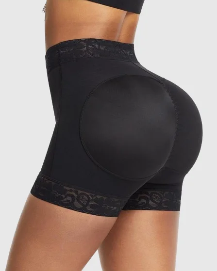 plus-size wireless racerback braPo-Lifter ShapingShorts mit mittlerer Taille und Bauchkontrolle für Damen