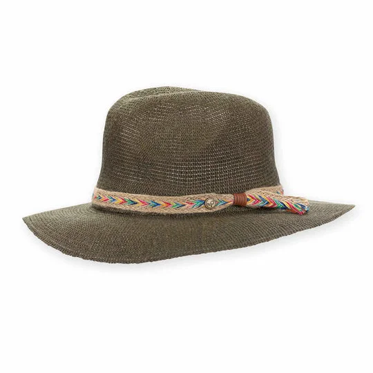 elegant derby hats with feather accentsLuka Sun Hat - Olive