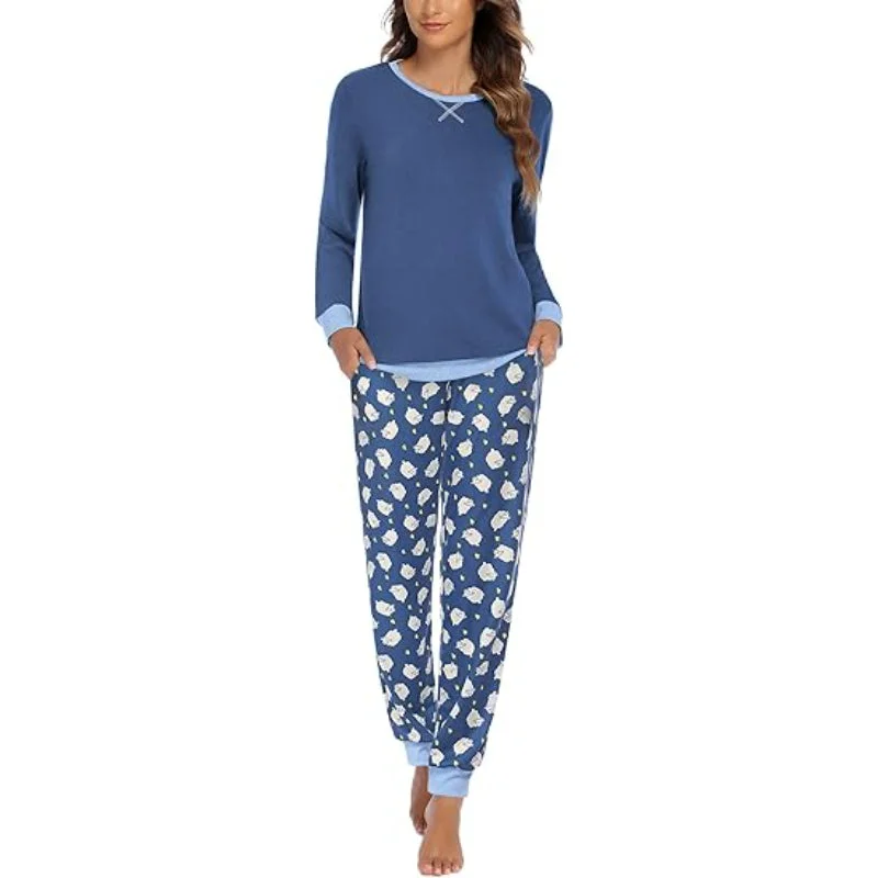 women's pajamas made from organic cottonAbstract Printed Comfy Pajama Set