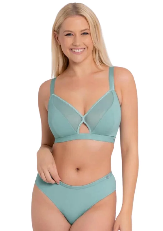 plus-size sticky bra for dressesCurvy Kate Get Up and Chill Sage Bralette