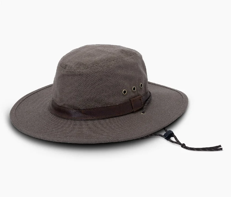 elegant derby hats with feather and flower accents for a luxurious touchEndurawax Bush Hat - Dark Khaki