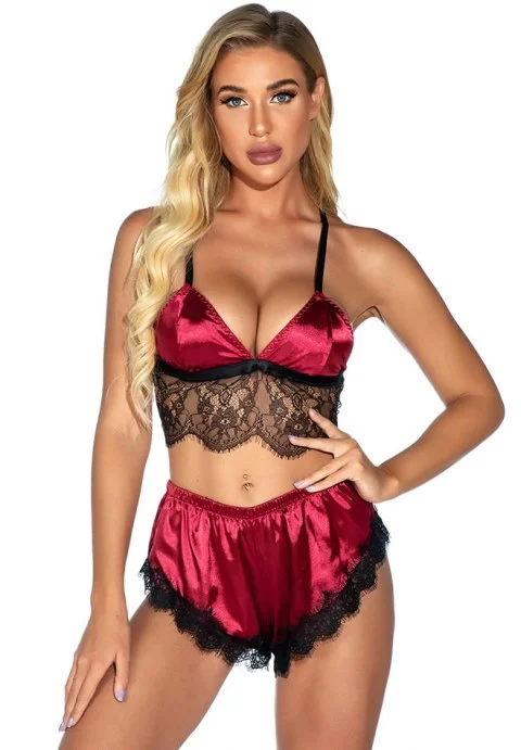 cozy women's flannel pajamasWhispered Temptation Bra Set