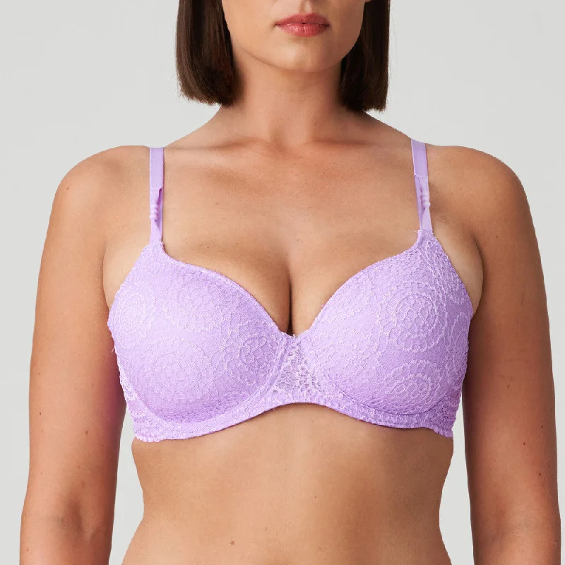 plus-size nursing bra with crossover strapsPrima Donna Twist hartvorm mousse BH - Petit Paris 0242140L - Lavender Cream