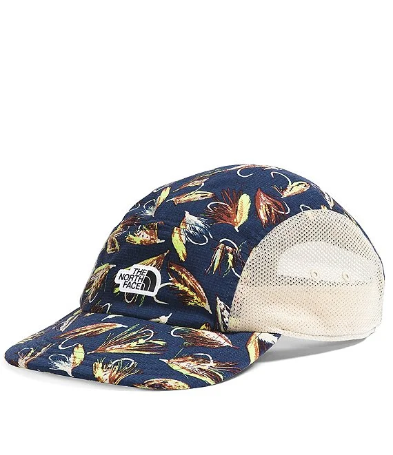 custom-made hats for businessesClass V Camp Hat - Summit Navy Hand Tied Fly Print