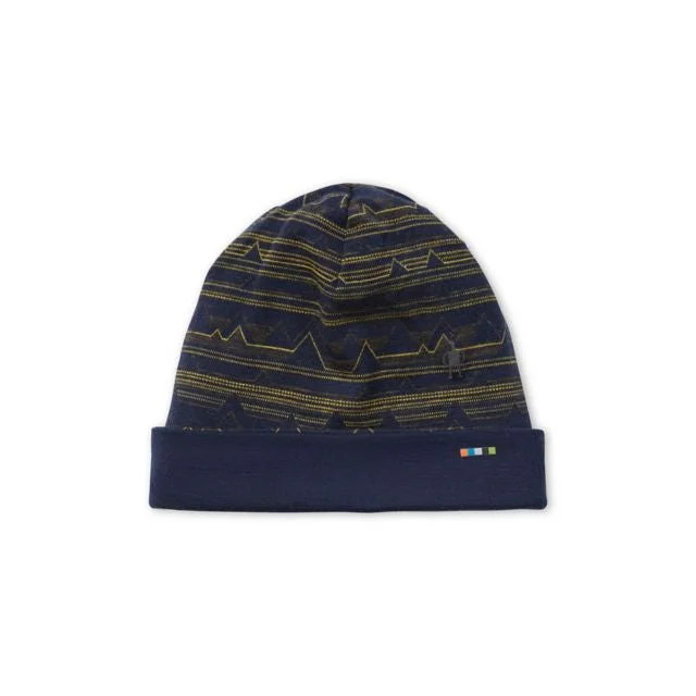 stylish fedoras with satin liningsThermal Merino Reversible Pattern Cuffed Beanie