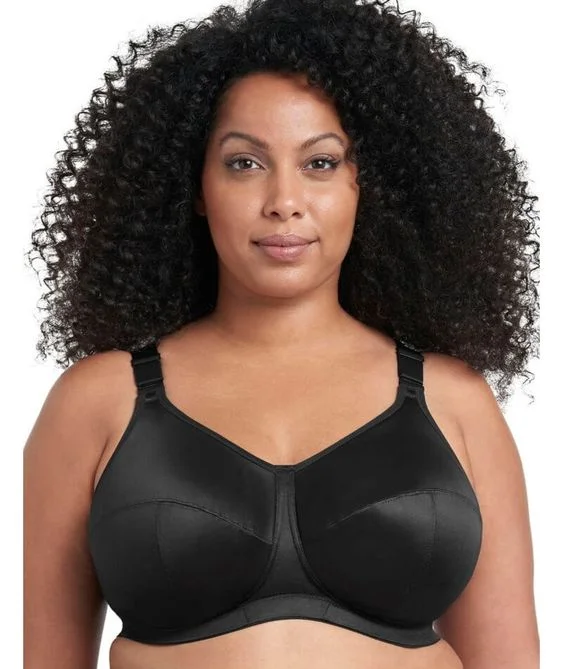 lace appliqué braGoddess Celeste Black Soft Cup Bra