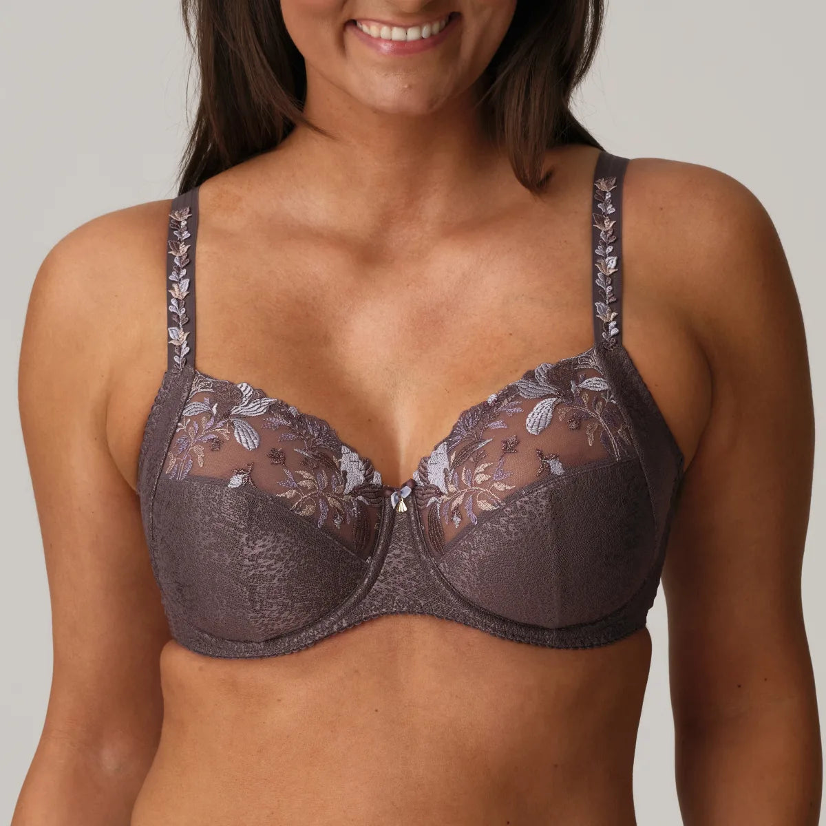 plus-size nursing bra with crossover strapsPrima Donna Beugel BH - Mohala 0163390 - Eye shadow