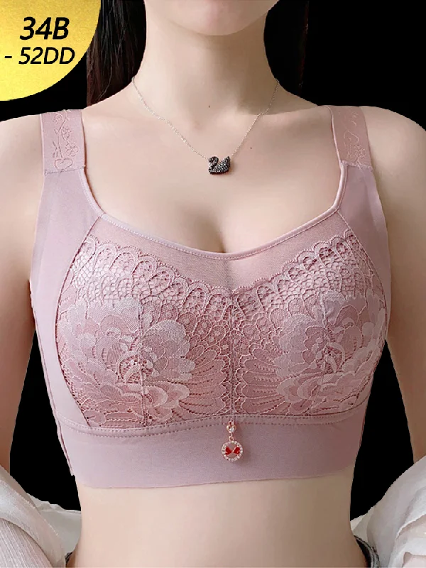 wireless bra with molded cupsFull Coverage 3D Support Wireless Minimizer Bra