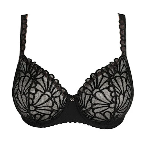 plus-size mastectomy bra with pockets for prosthesisPrima Donna Gallipoli Balcony Bra | BLACK