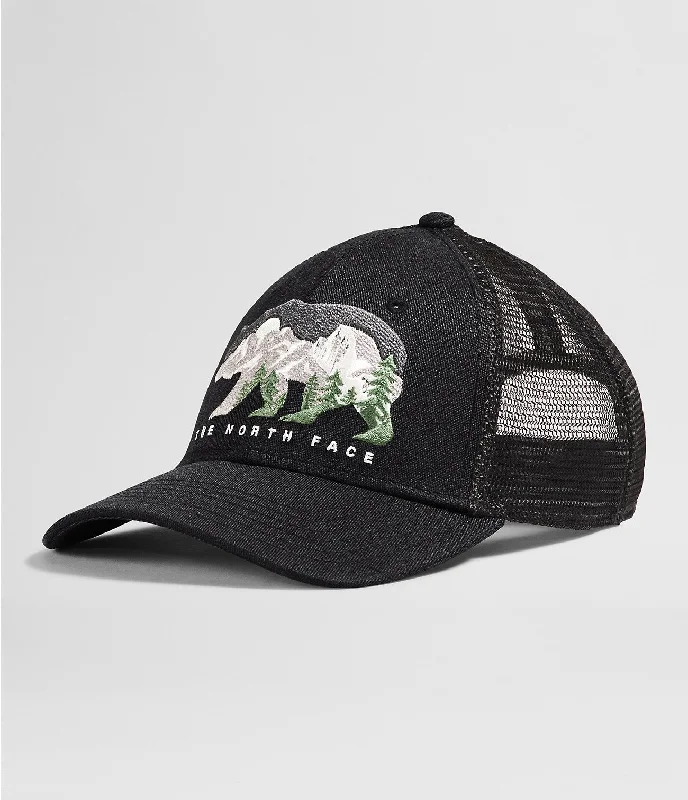 stylish fedora hatsEmbroidered Mudder Trucker Hat - TNF Black/Bear Graphic