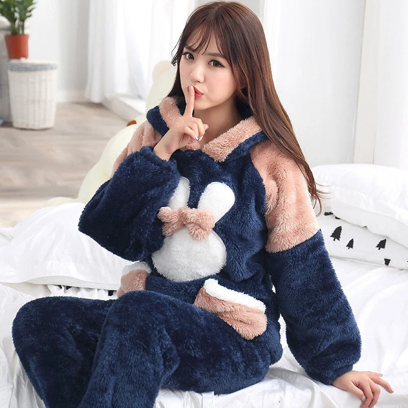 women's pajamas in solid colorsPyjama Pilou Pilou Femme <br> LAPIN