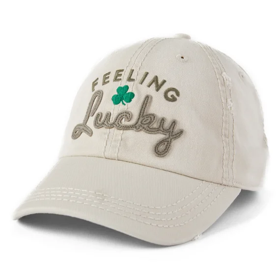 water-resistant hats with hoods for rainy hikesFeeling Lucky Today Sunwashed Chill Cap - Bone