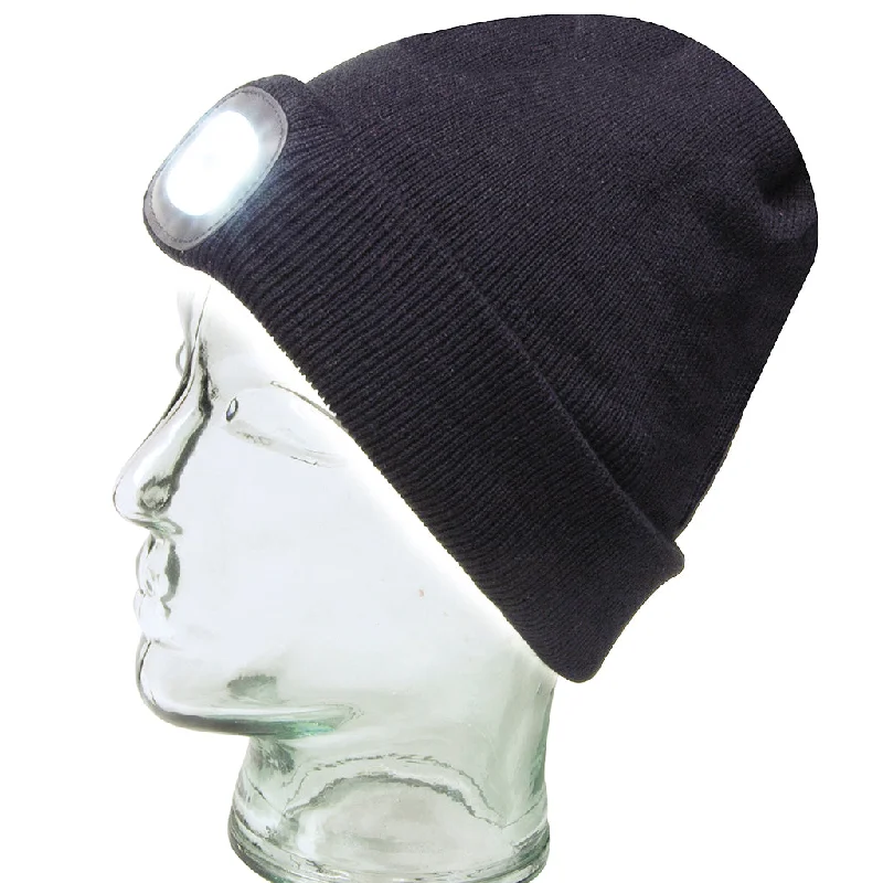 hats with built-in headbandsMen's Misty Mountain LED Light Beanie