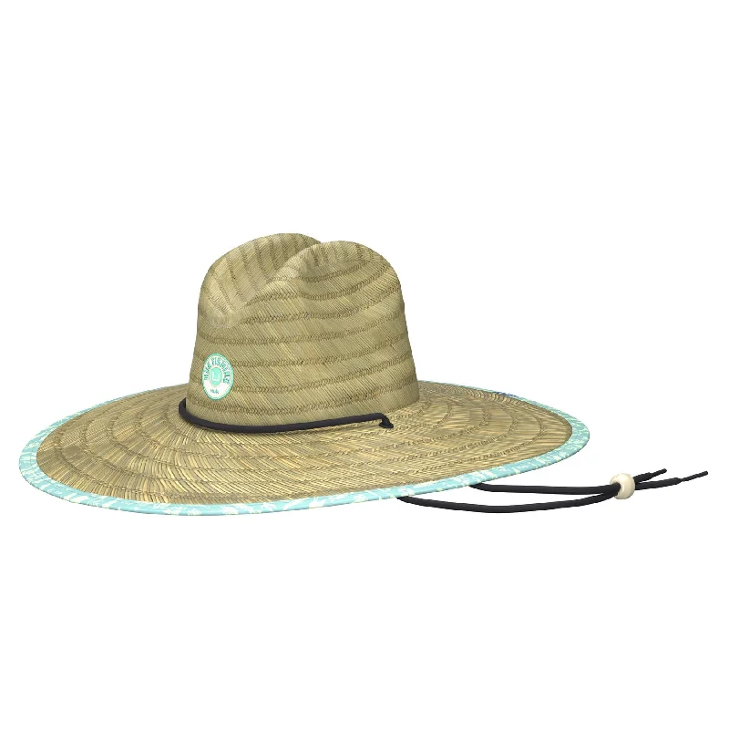 casual bucket hats with built-in sunglasses holders for convenienceStraw Hat Batiki