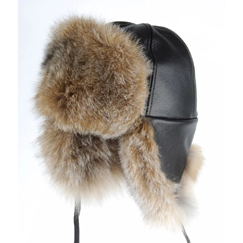 stylish cloche hatsCanadian Lynx Aviator Fur Hat