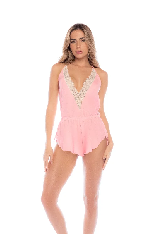 lightweight sports bra for runningMapale Lounge 7568 Sleep Romper Rose