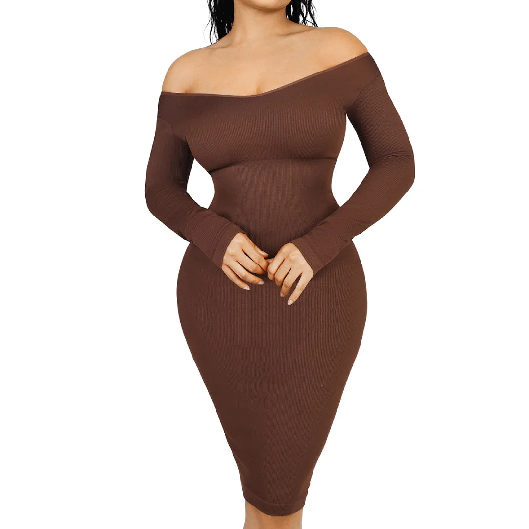 seamless bralette for layeringLong Sleeve Shaper Dress