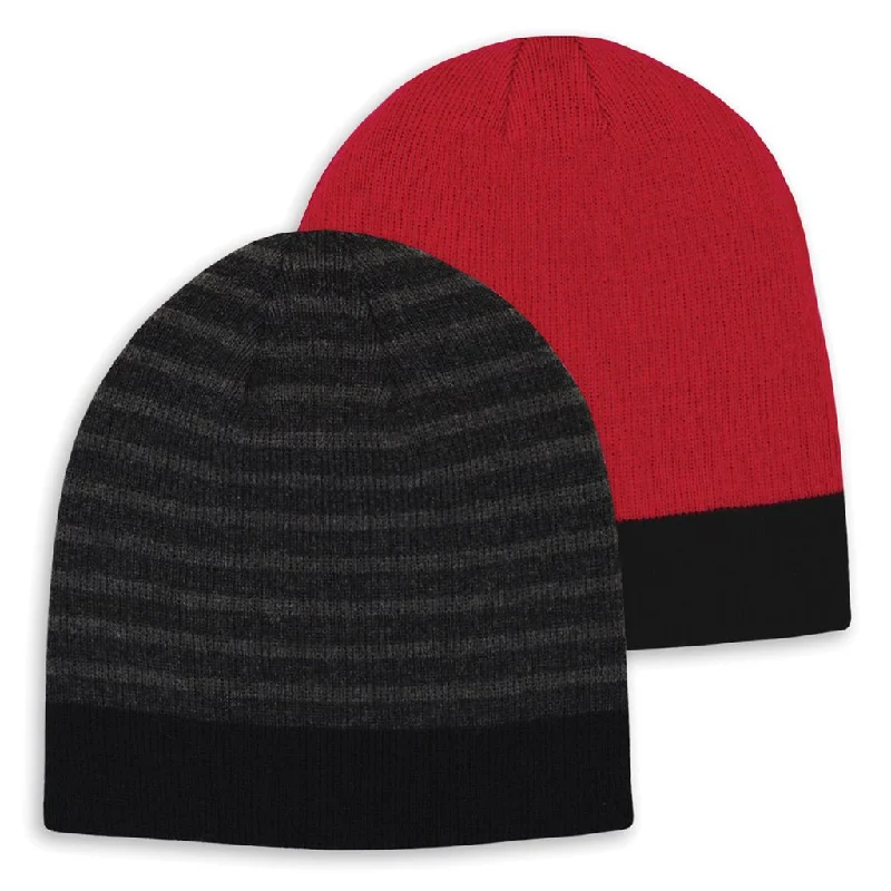 men's casual hatsBoy's Hot Paws Reversible Stripe Beanie