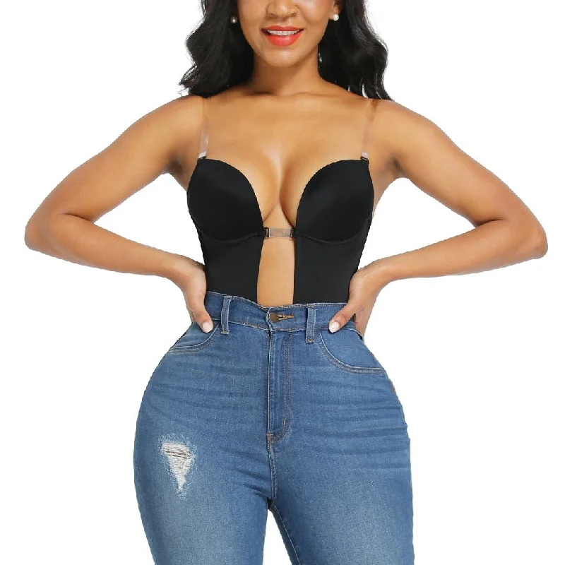 wireless bra with front closure for comfortBACKLESS PLUNGE SHAPEWEAR