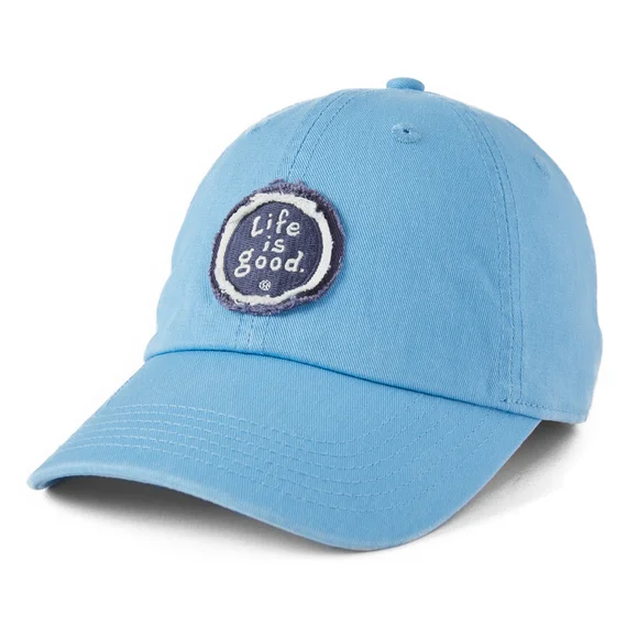 lightweight running hats with reflective strips for safetyVintage LIG Coin Tattered Chill Cap - Cool Blue