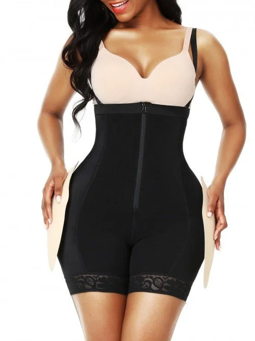 mastectomy form-fitting braButt Lifter Body Shaper with Removable Pads & butt