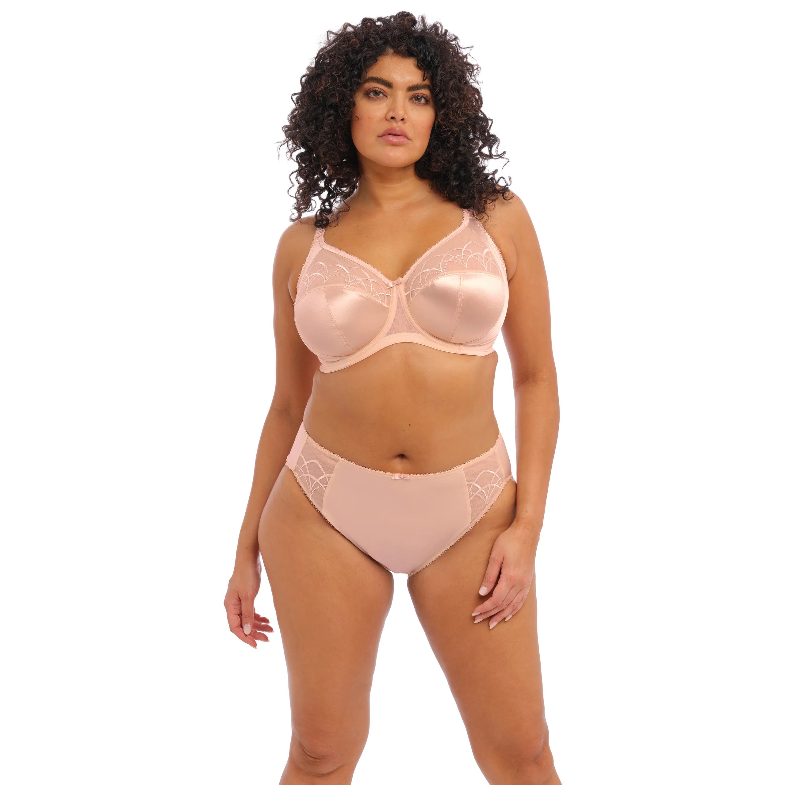 convertible plunge braElomi Cate Latte Full Cup Banded Bra