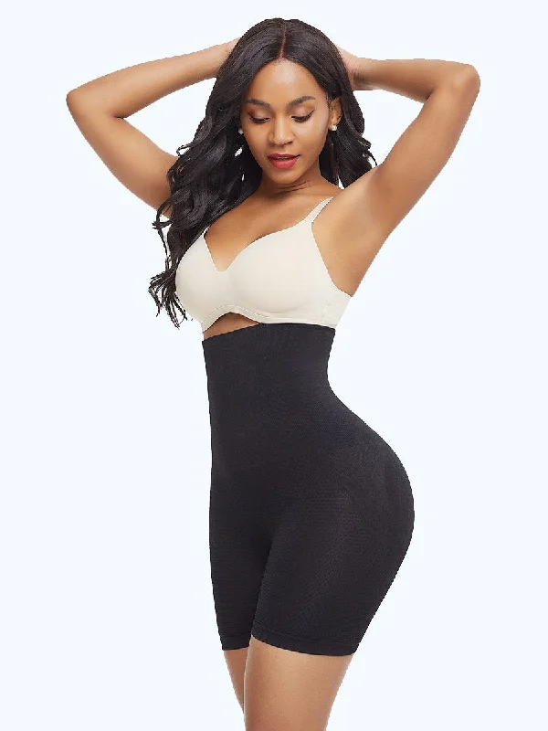 plus-size sports bra with mesh ventilationHigh Waist Tummy Control Body Shaper with Butt Lifter