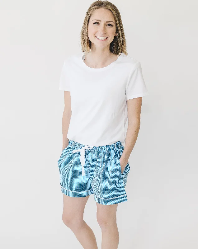 women's pajamas for those who love comfortRosa Ocean Stripe Womens Shorts