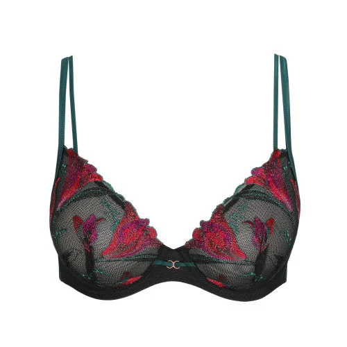 adhesive stick-on bra for special occasionsMarie Jo Yoly Plunge Bra | JEWEL GREEN