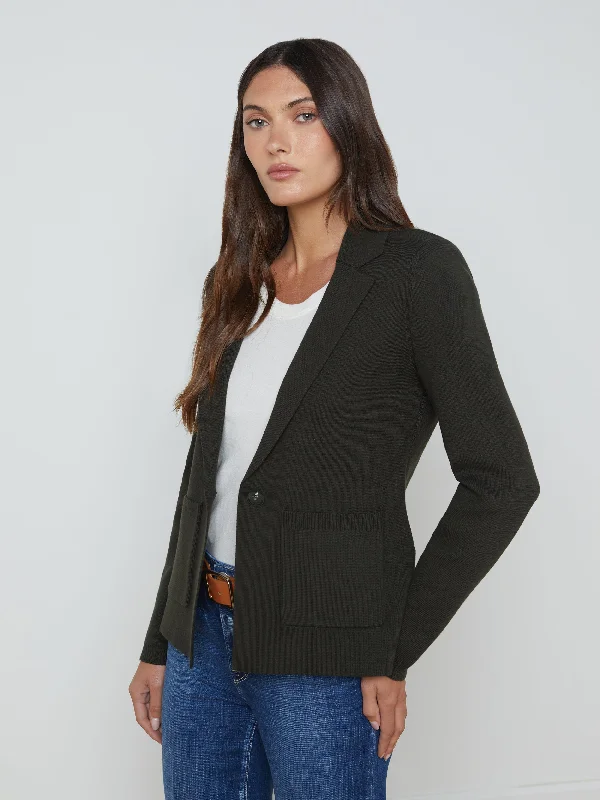 Women's Narrow Collar SweatersLacey Knit Blazer