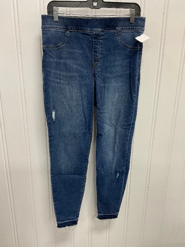 Women's Jodhpurs with Peter Pan CollarJeans Jeggings By Spanx In Blue, Size: Xl