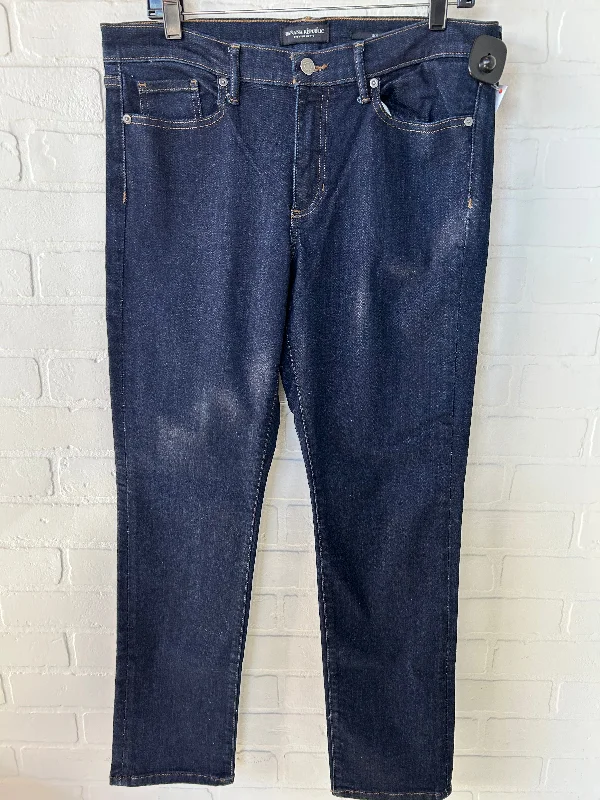 Women's Jodhpurs with Capri LengthJeans Straight By Banana Republic In Blue Denim, Size: 12