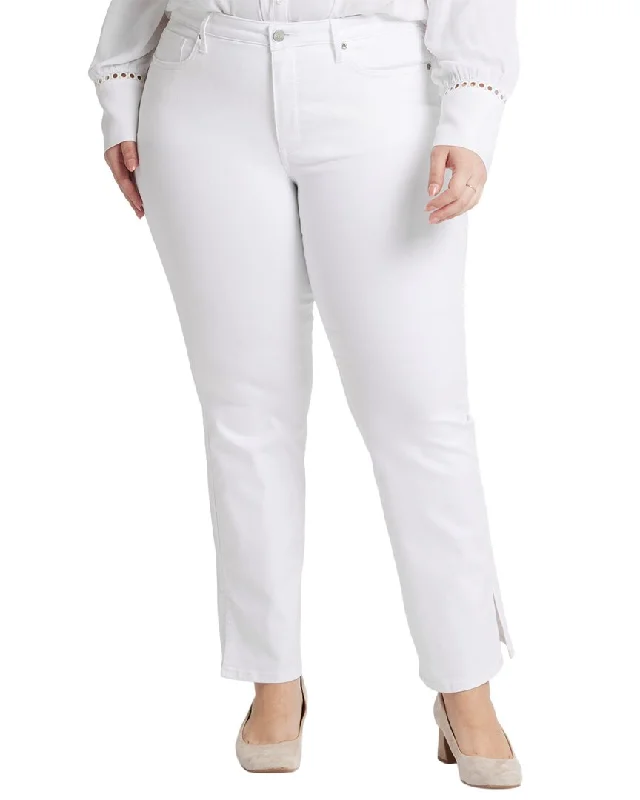 Women's Jodhpurs with U-Shaped NeckNYDJ Barbara Optic White Bootcut Jean