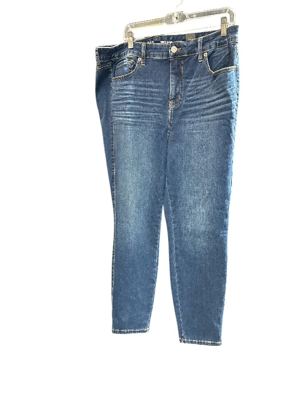 Women's Cargo PantsJeans Skinny By Torrid In Blue Denim, Size: 18