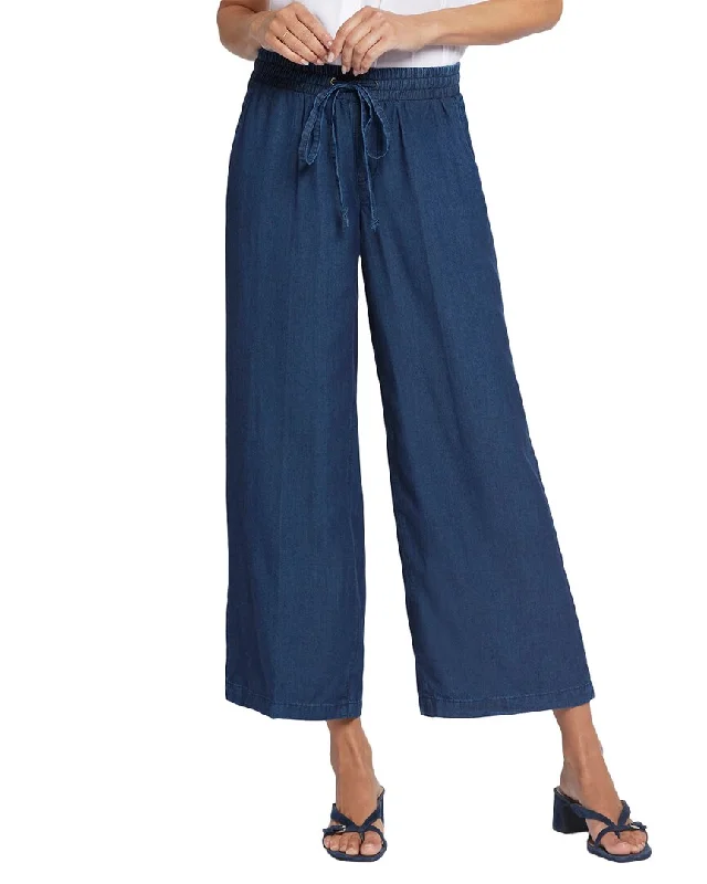 Women's Jodhpurs with V-Shaped CollarNYDJ Jayne Indigo Ocean Ankle Crop Jean