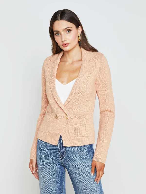 Women's Mandarin Collar SweatersSofia Knit Blazer