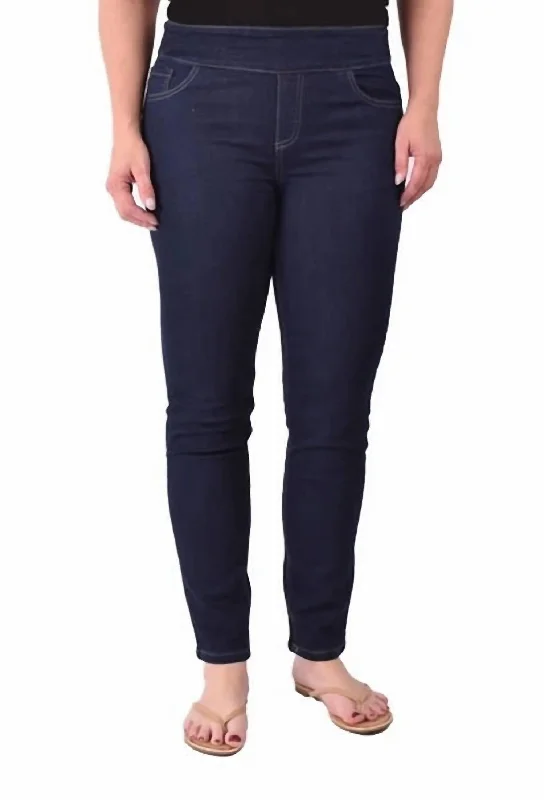 Women's LeggingsHannah Classic Pull On Jean In Dark Wash