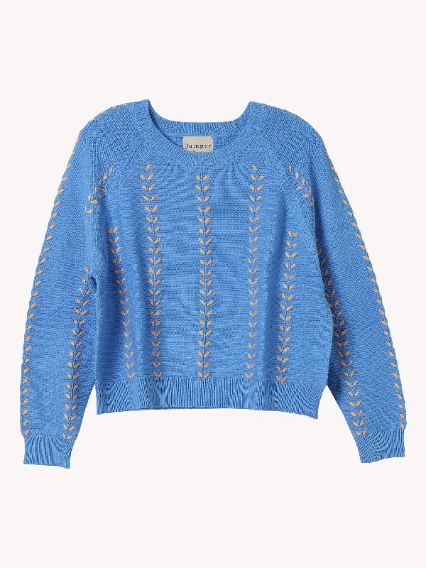 Women's Polish Wool SweatersLeaf Crew Sweater